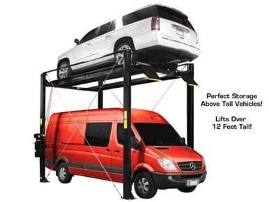 ATLAS ST-7000 SUPER TALL 4 Post Lift (7,000lbs Capacity)