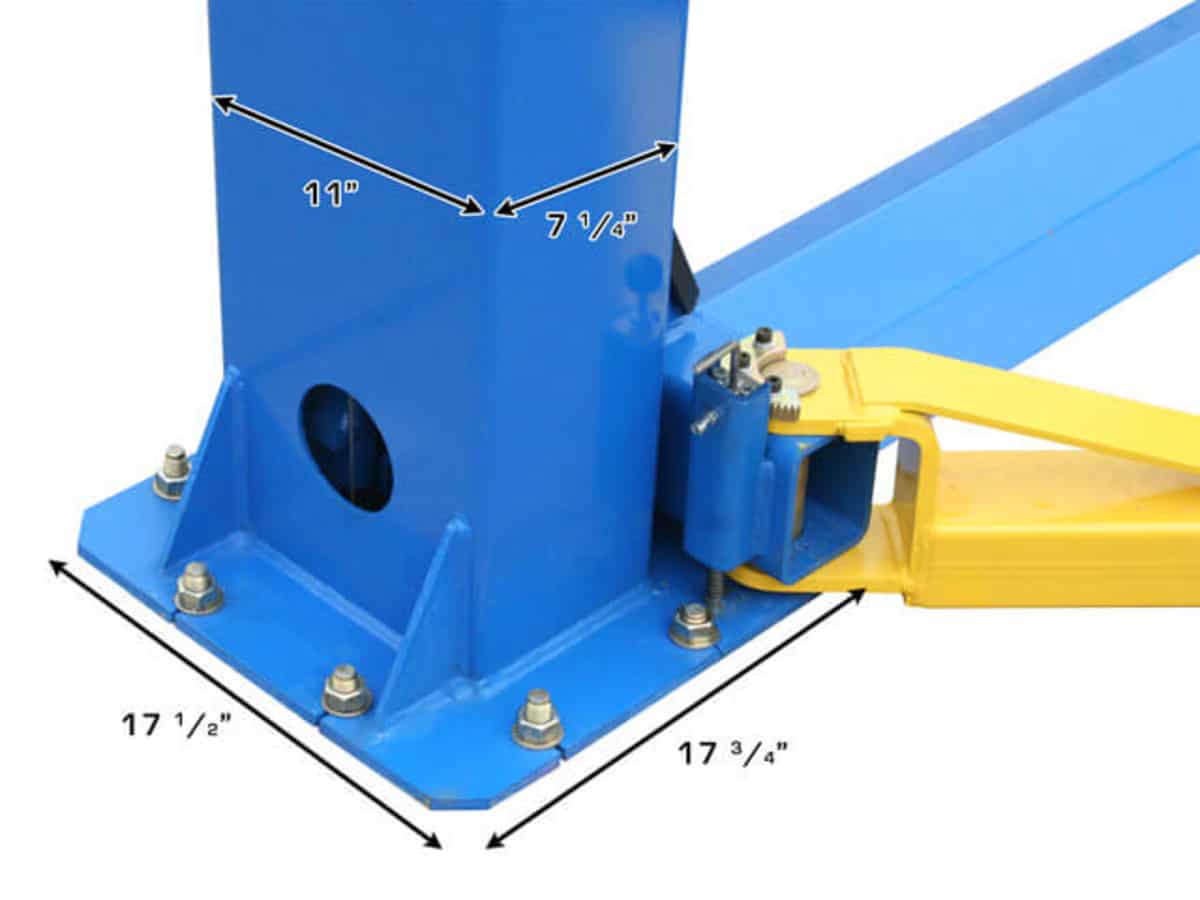 Atlas BP8000 8,000 lb Baseplate 2-Post Car Lift