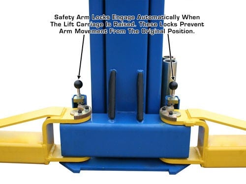 Atlas 9OHSC (SS) 9,000 lb Overhead 2-Post Car Lift
