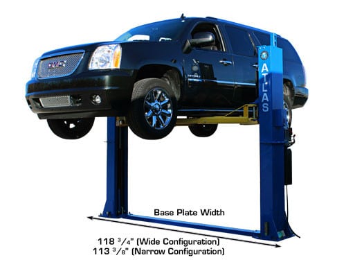 Atlas BP12000 12,000lbs 2-Post Bottom Plate Car Lift