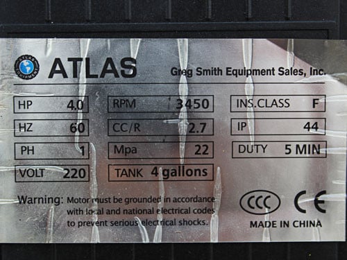 Atlas BP12000 12,000lbs 2-Post Bottom Plate Car Lift