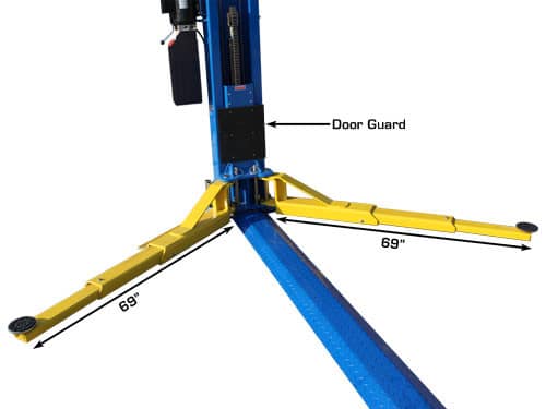 Atlas BP12000 12,000lbs 2-Post Bottom Plate Car Lift