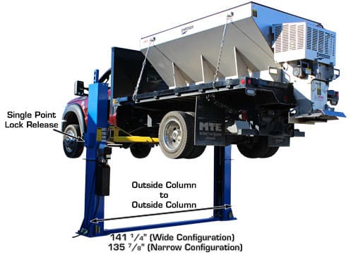 Atlas BP12000 12,000lbs 2-Post Bottom Plate Car Lift