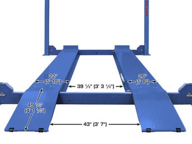 ATLAS Platinum PVL14 ALI Certified 14,000 Lbs. Capacity Commercial Grade 4-Post Lift