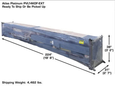 ATLAS Platinum PVL14OF-EXT Open Front ALI Certified Alignment Lift
