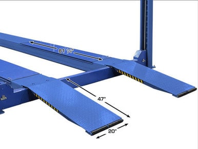 ATLAS Platinum PVL14OF-EXT Open Front ALI Certified Alignment Lift
