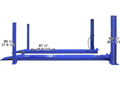 ATLAS Platinum PVL14OF-EXT Open Front ALI Certified Alignment Lift