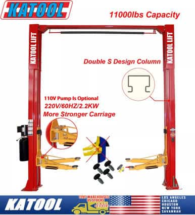 KATOOL KT-M110 11,000 LB 2-Post Auto Lift