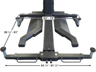 ATLAS PSP-6000 - 6,000 lb Portable Single Post Lift