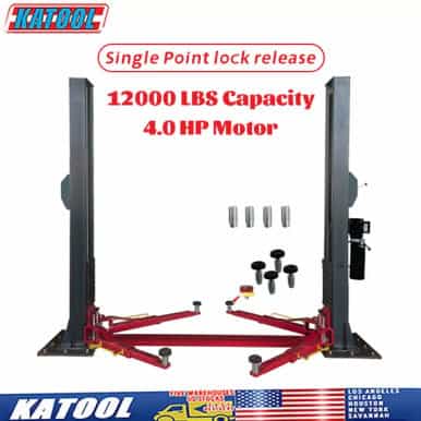 Katool 12,000 LB 2-Post Auto Lift
