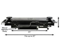 ATLAS RJ-35 3500 Lbs. Sliding Hydraulic Center Jack and Truck Adapters