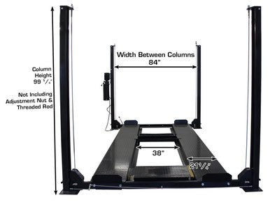ATLAS Apex 8 Extra Long & Extra High 4-Post Hobbyist Lift - ALI Certified