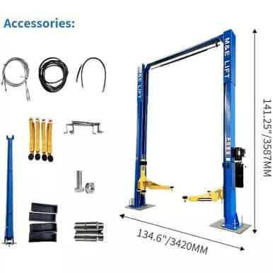 Katool ME-LM110S 11,000lbs 2-Post Vehicle Lift – Hydraulic Garage Hoist