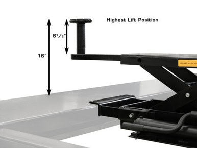 ATLAS RJ-35 3500 Lbs. Sliding Hydraulic Center Jack and Truck Adapters