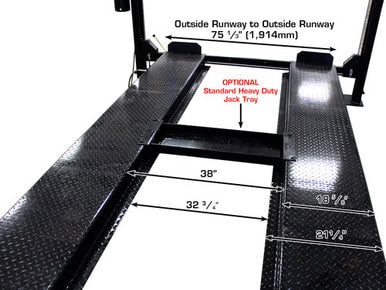 ATLAS Apex 8 Extra Long & Extra High 4-Post Hobbyist Lift - ALI Certified