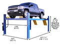ATLAS 414 14,000 Lbs. Capacity Commercial Grade 4-Post Lift