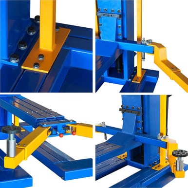 XK M6200 Car Lifts Model 220V Manually Unlock Mobile 6200Lbs Capacity Single Post Lift 36 Months Parts Replacemen