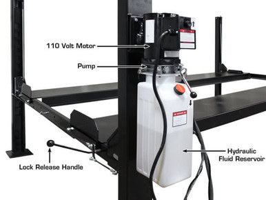 ATLAS Apex 8 Extra Long & Extra High 4-Post Hobbyist Lift - ALI Certified