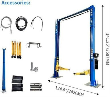 KATOOL 11000lbs 2 Post Car Lift Clearfloor Car Lift Auto Lift 2 Post Lift/Two Post Lift Car Lifts for Home Garage