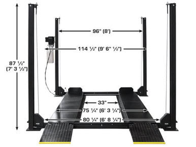 Apex 8 Hobbyist Four-Post Lift - ALI Certified