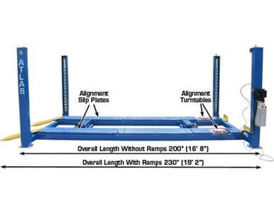 ATLAS 412A Commercial Grade Alignment Lift 12,000 Lbs. Capacity
